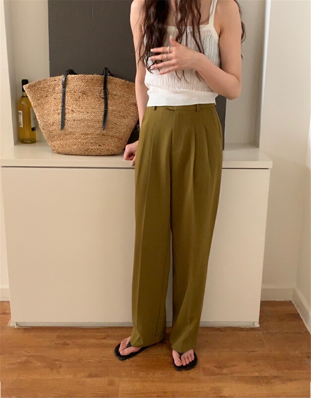 [bluepops] straight versatile slacks a2234# zxl