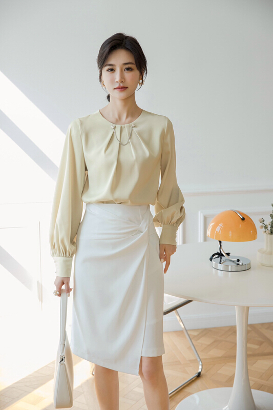 goods in stock! New year in early spring! [style] characteristic kink simple temperament skirt 8618# JJ