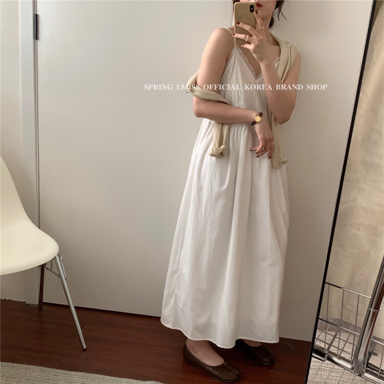 New year in early spring! [Imiss] stitching design, vintage suspender dress 8002# LSW