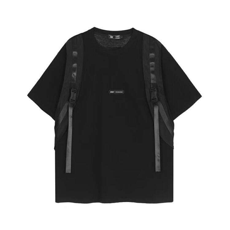 [Tess] high street style, national fashion, dark design sense, minority short sleeve T-shirt xxuc# ZZL