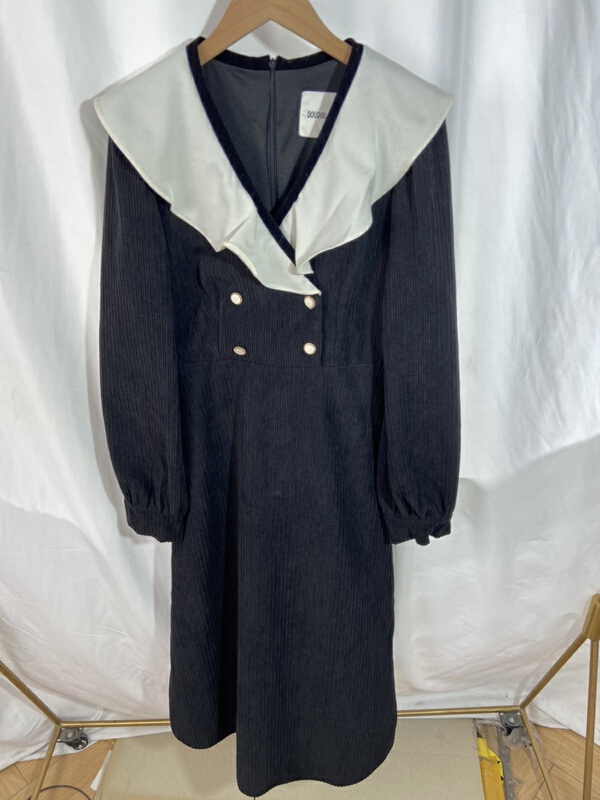 goods in stock! New in early summer! [yspy store] corduroy color matching aging dress 872# Cl