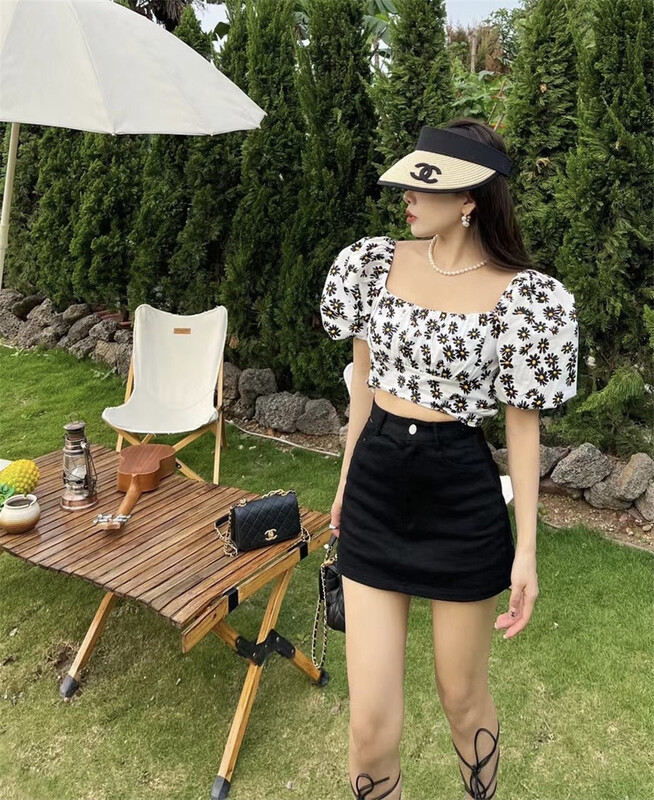 [ala] Vintage Floral short shirt ys1-2638# JJ