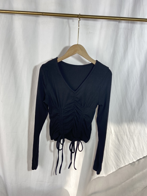 New in early summer! [yspy shop] pleated niche loose Vintage shirt ys1-763# Cl