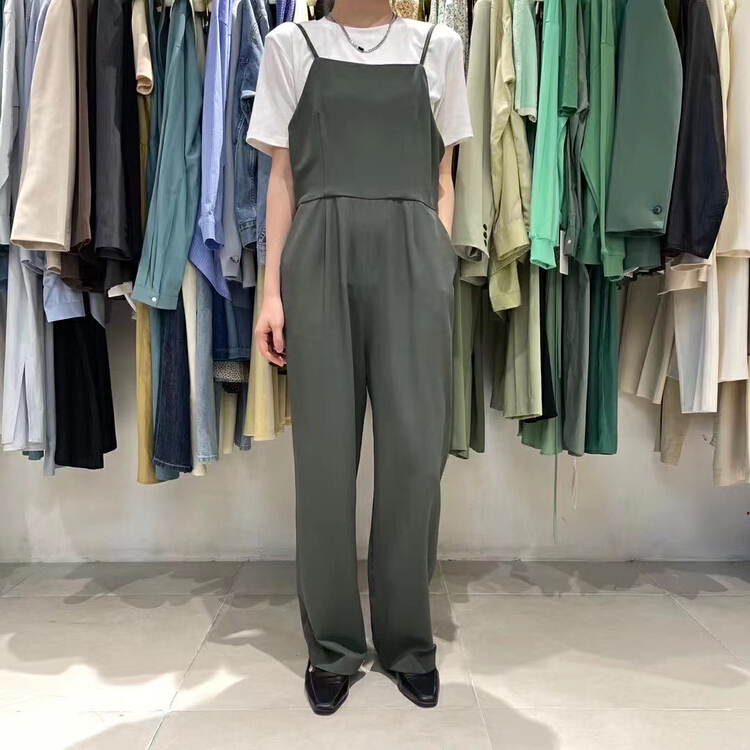 [BL] Korean solid color loose adjustable Jumpsuit k623163# cqw
