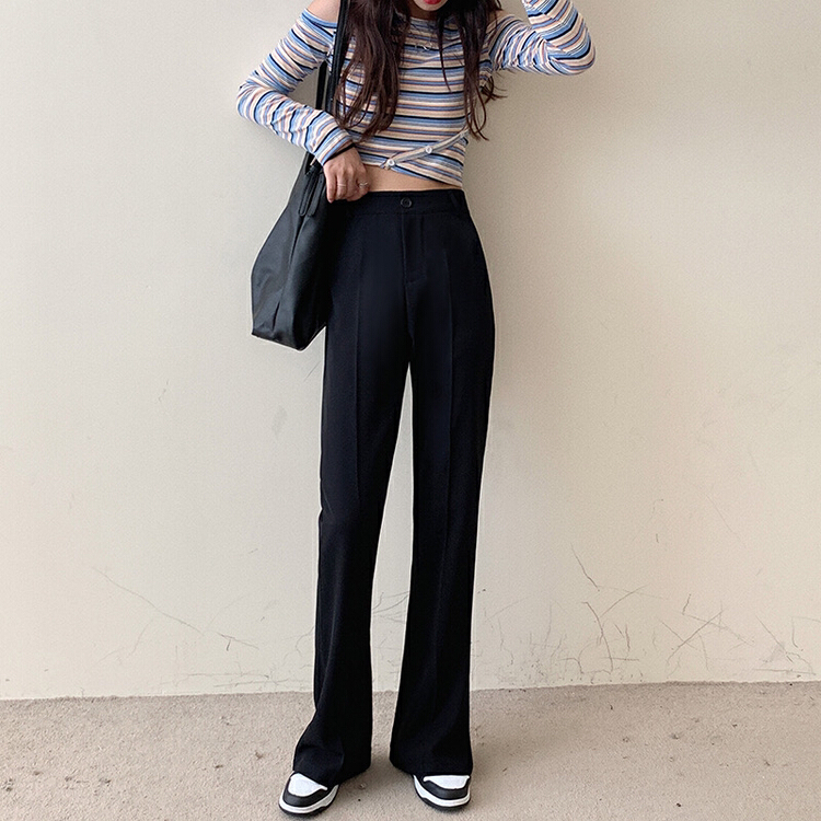 goods in stock! New year in early spring! [three] slim fitting horn drop feeling suit casual pants 2581# CLS