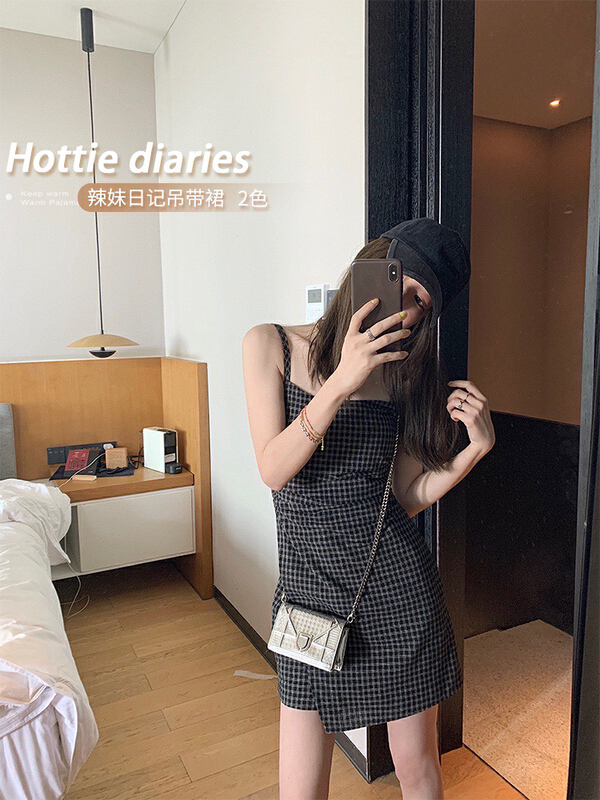 New in early summer! [wgwe] Korean minority design Spice Girl suspender dress (only dresses) 1278# PCZ
