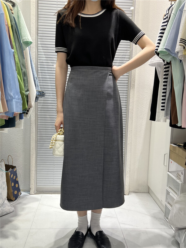 New year in early spring! [sayhello] Korean pure color comfortable skirt 20928# ll