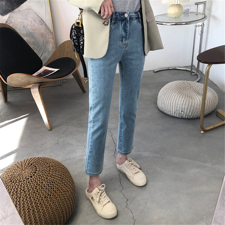 goods in stock! New in early summer! [Jiaqi denim] Korean straight jeans 2062# zxx