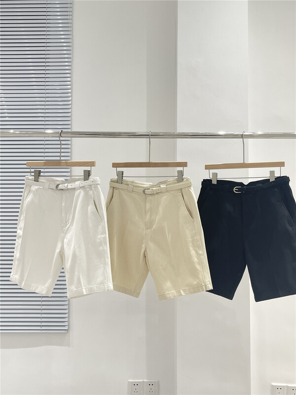 [x.t] comfortable and versatile simple casual shorts (with belt) x1360# ZZL
