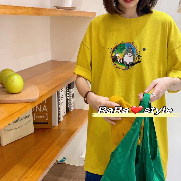 New in early summer! [rara] cartoon printed Korean loose short sleeve T-shirt 30099# LSL