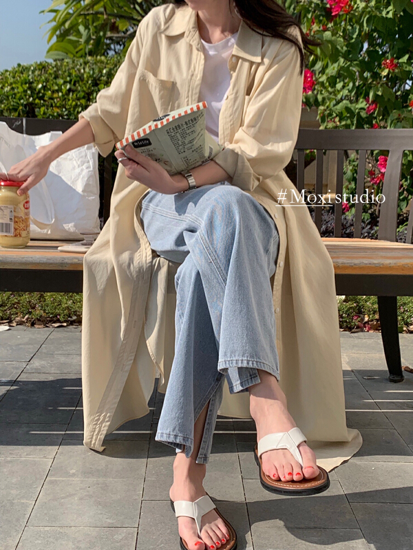 goods in stock! New year in early spring! [Moxi] Korean simple and versatile dress (without waist rope) ys1-6732# XJ