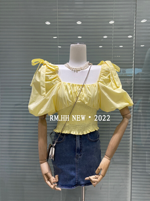 [RM. HH] Korean style square neck shirt 2040# PCZ