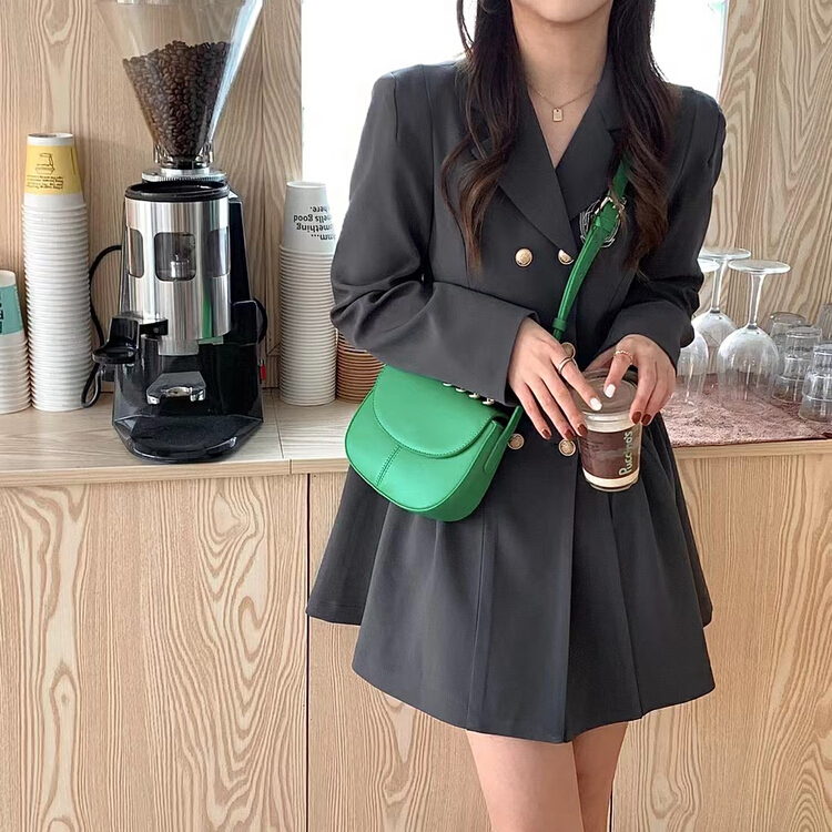 [Mi he] Korean solid color versatile casual messenger bag 8320# lwy