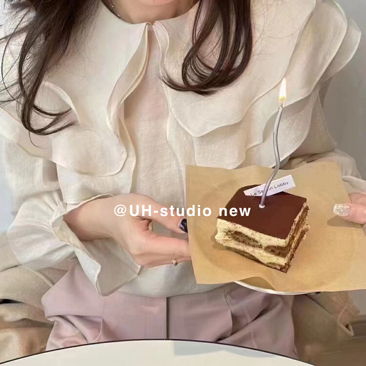 goods in stock! New year in early spring! [uh] ruffled blouse full of immortality (for sale only) 7680# hjy