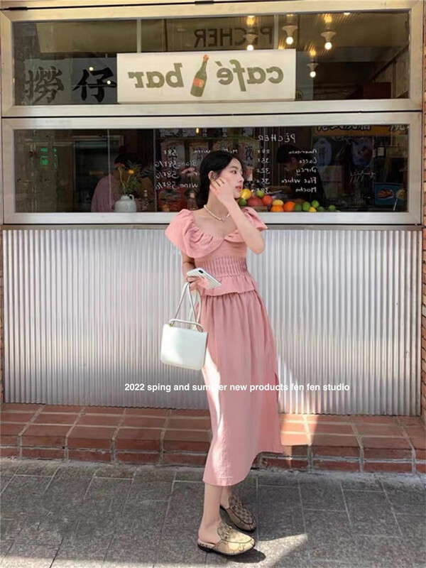 [fne fne] sweet soft girl blouse + clean version versatile skirt suit 6698# WPL