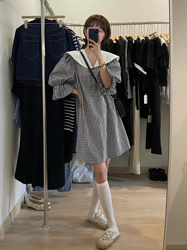 goods in stock! New in early summer! [Chen] Korean college style dress 3227# hjy