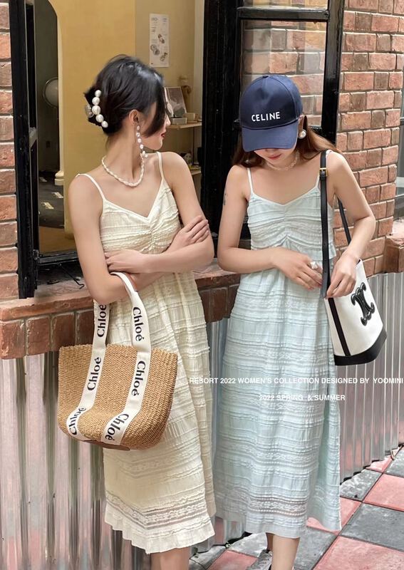 New in early summer! [yoomini] sling simple and gentle aging dress x12700# WPL