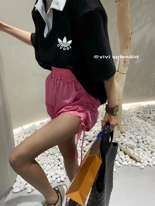 [vivi] elastic waist drawstring loose casual shorts (shorts only) 7586# ozq
