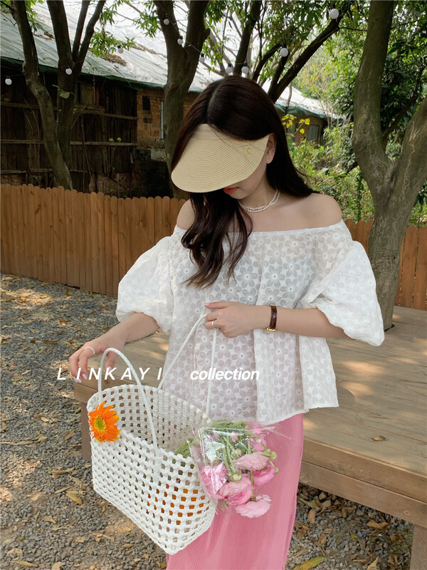 New in early summer! [linkayi] Korean style one shoulder shirt 22241# hjy