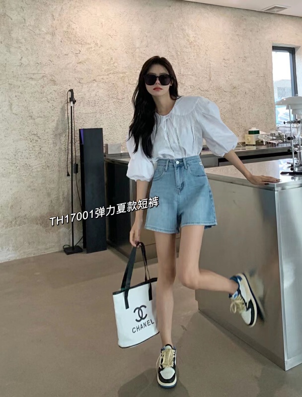 New in early summer! [T.H] Korean foreign fashion denim shorts 17001# LSW