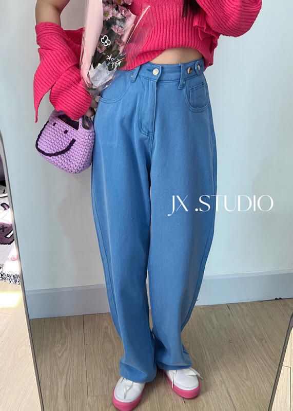 goods in stock! [JX] straight baggy wide leg jeans fk607# WTT