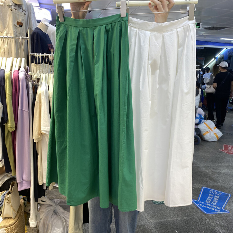 [egg] high waist pleated lady skirt 21189# ll