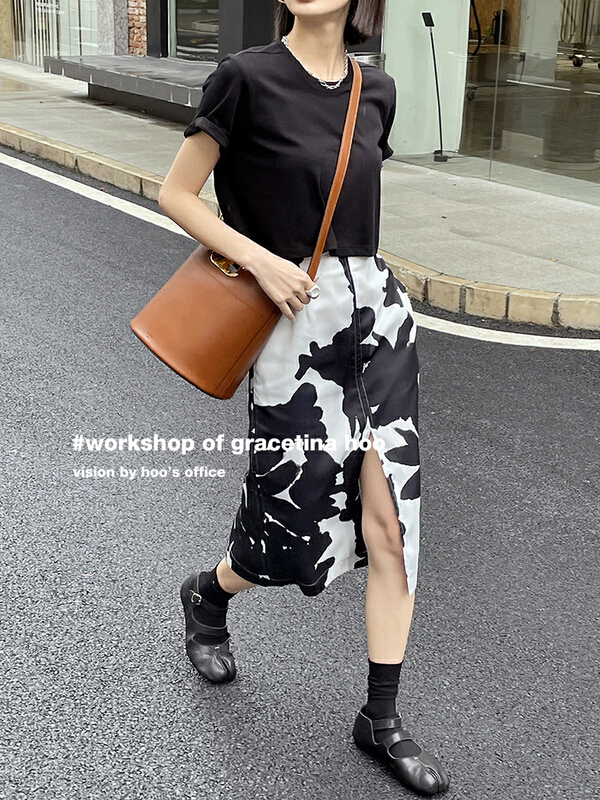 New in early summer! [gracetina Hoo] Korean fashion slim skirt bq6163# zxl