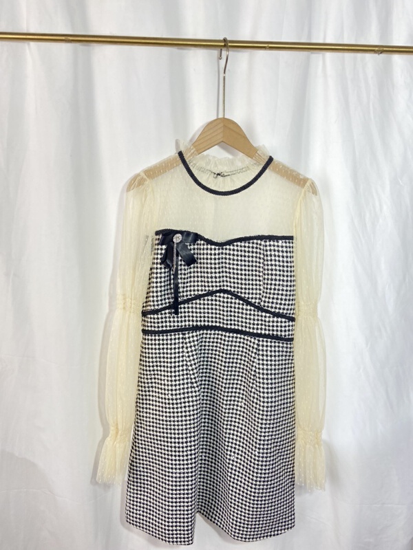 [Yi show shop] light mature style color matching aging dress 1278# Cl