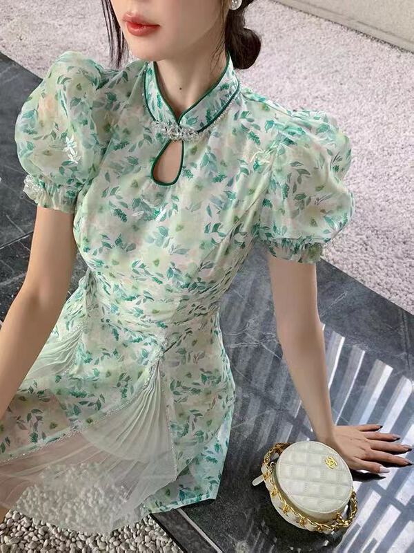 [MQL] elegant vintage floral dress 424# CSX