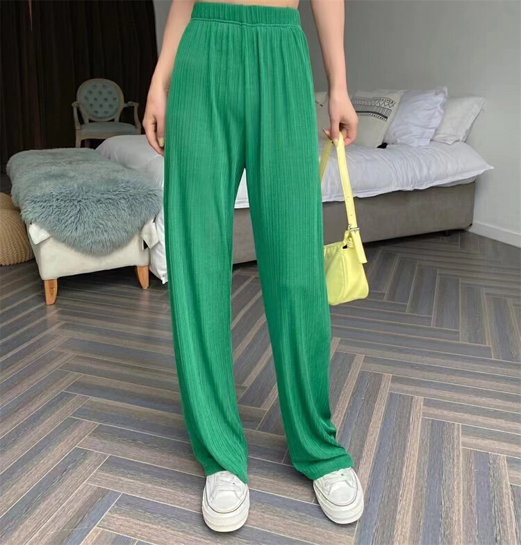 [. MS Buer] Korean loose pit strip casual pants 2232# LSW