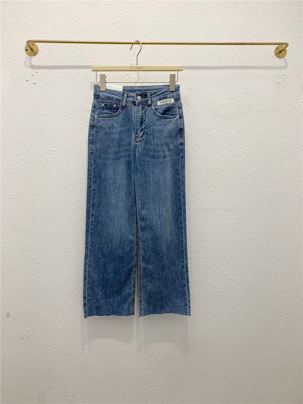 [u.she] Korean loose casual jeans 26107# cqw