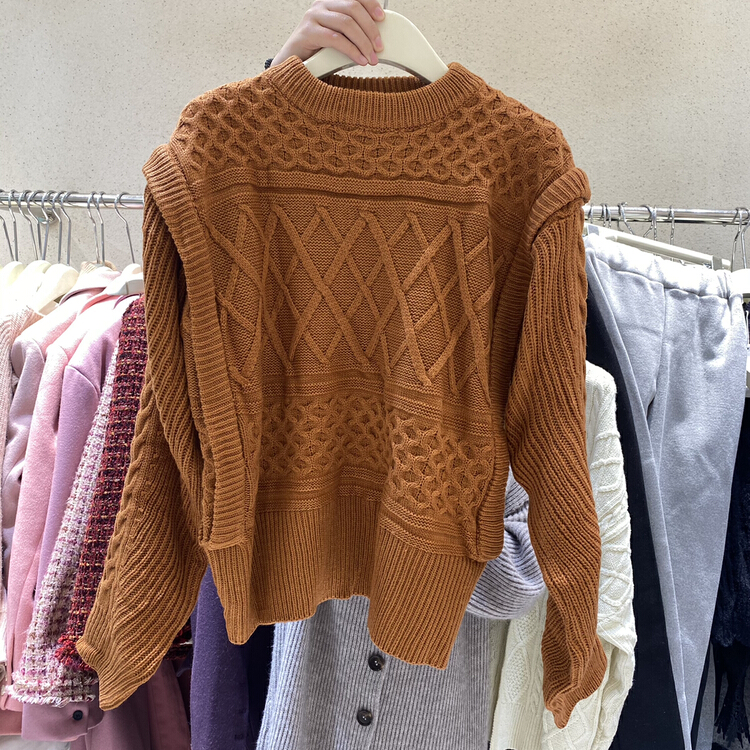[MK] fashionable and versatile solid color sweater 923# hjy