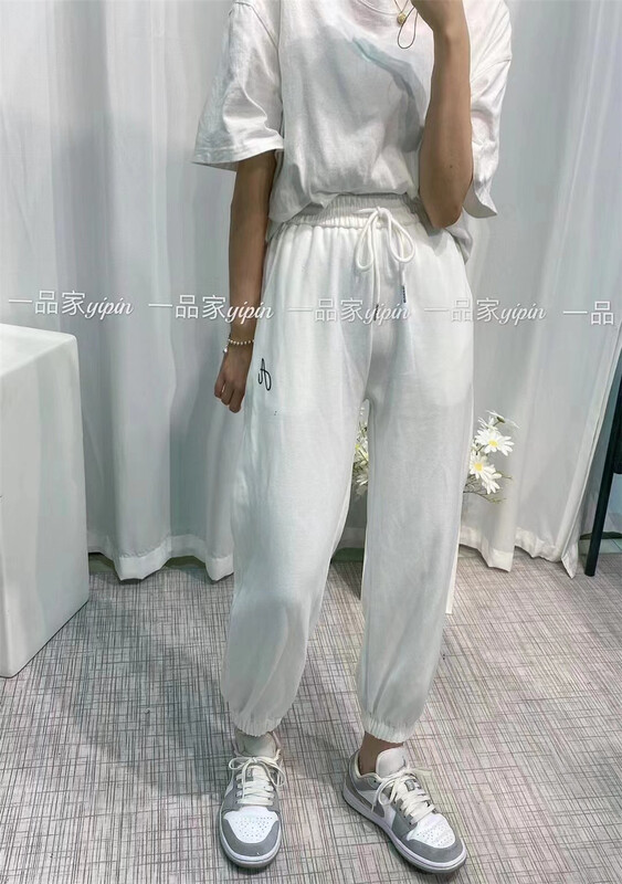 [yipinjia] comfortable drawstring elastic waist casual pants 8011# WW