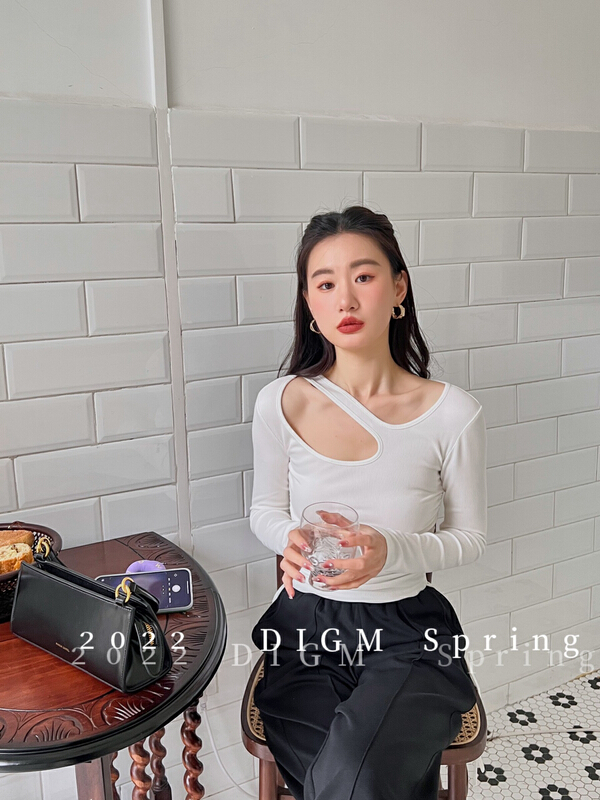 New year in early spring! [digm] be careful with machine drawstring temperament shirt 1528-1# zxx