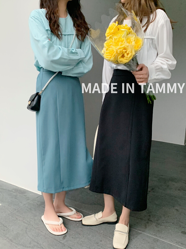 Cxdhh / new in early spring! [Tammy] Korean simple A-line skirt 82393# L