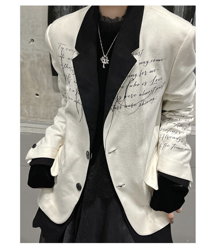 [Tan] design style double-sided suit c3041# zxx