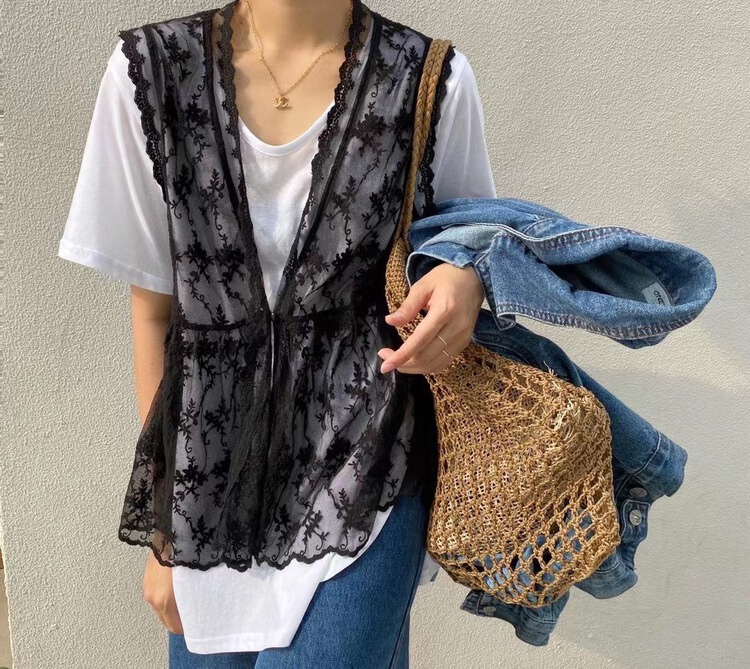 New in early summer! [one seven] lace fashion sleeveless vest (excluding interior) b586# LSL