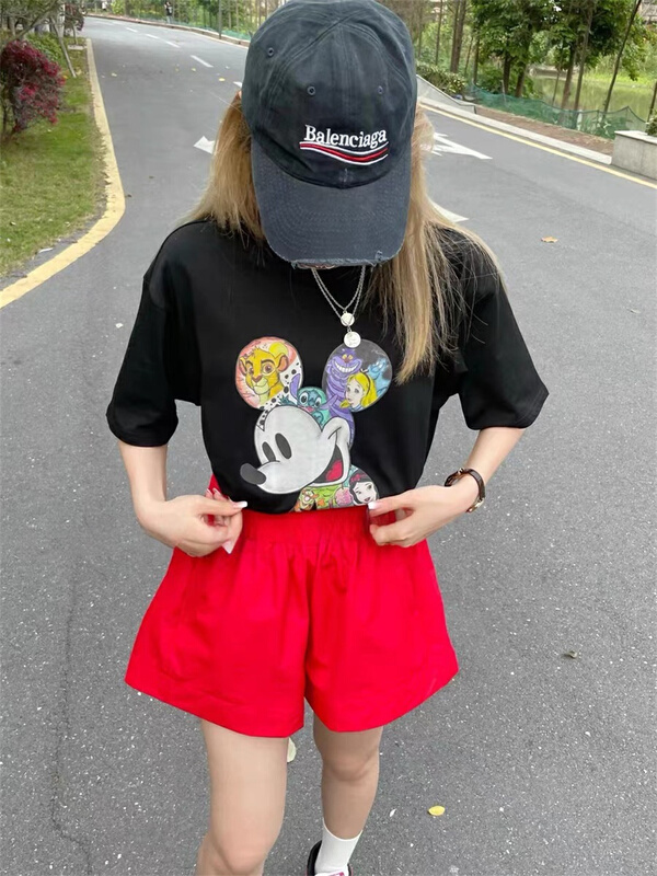 New in early summer! [Shanzhu] simple round neck loose Mickey short sleeve T-shirt 202# XYY