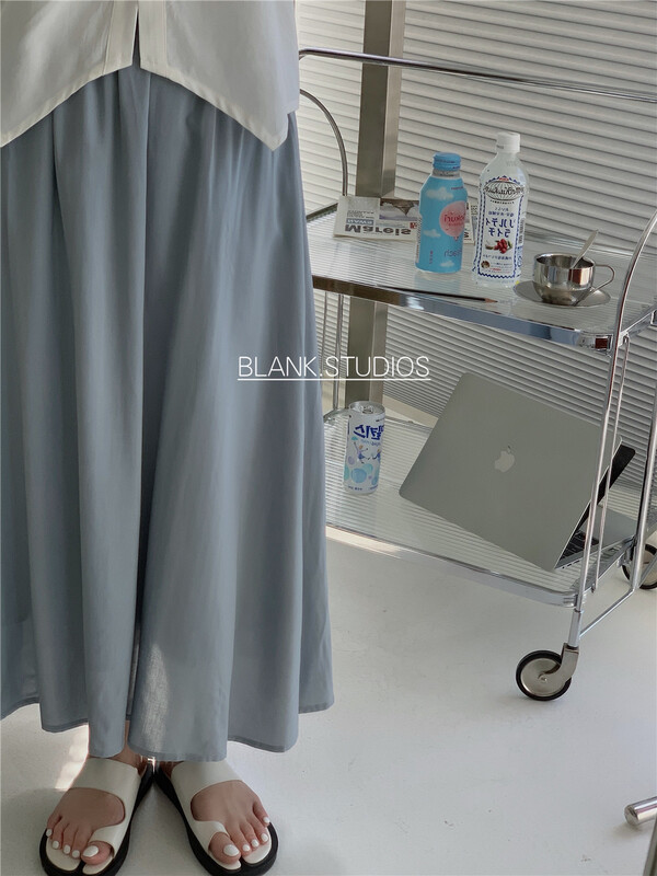 New in early summer! [I snow] Korean versatile A-line loose skirt 532229# WPL