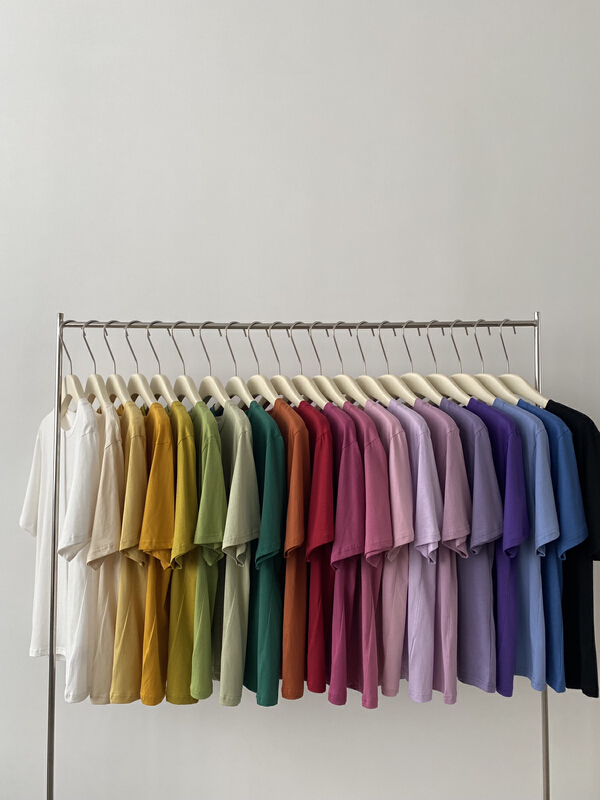 [table blue] Korean clean color fashion short sleeve T-shirt 6135\lsw