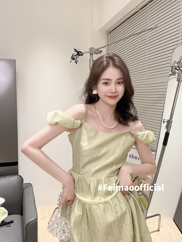 goods in stock! [Feimao Philippine cat] French style suspender dress ym-7554# LSL