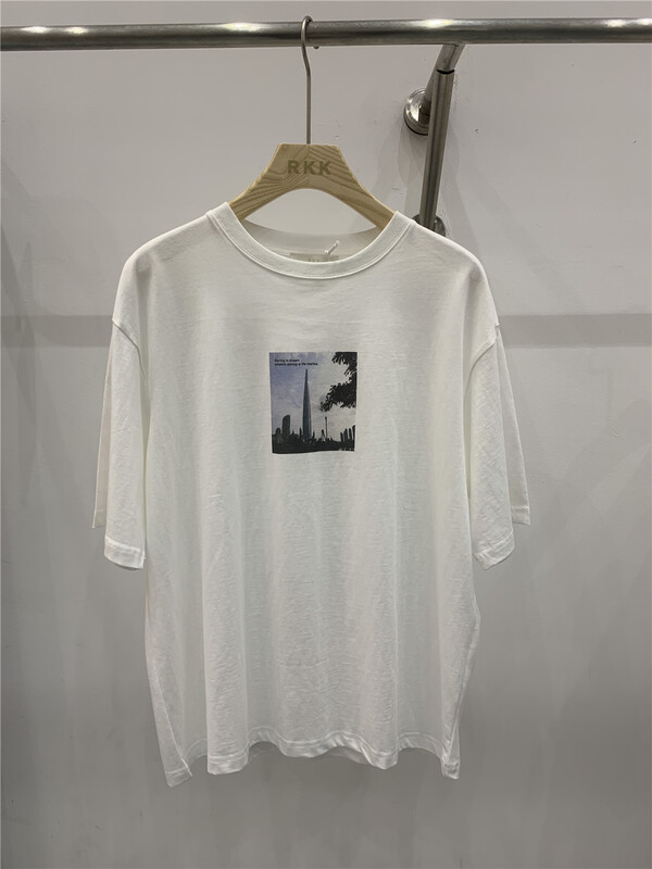 New year in early spring! [RKK] crew neck loose print short sleeve T-shirt t210# ZZL