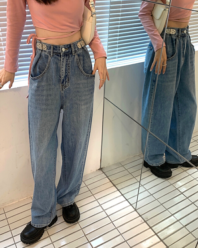 YW jeans straight waist