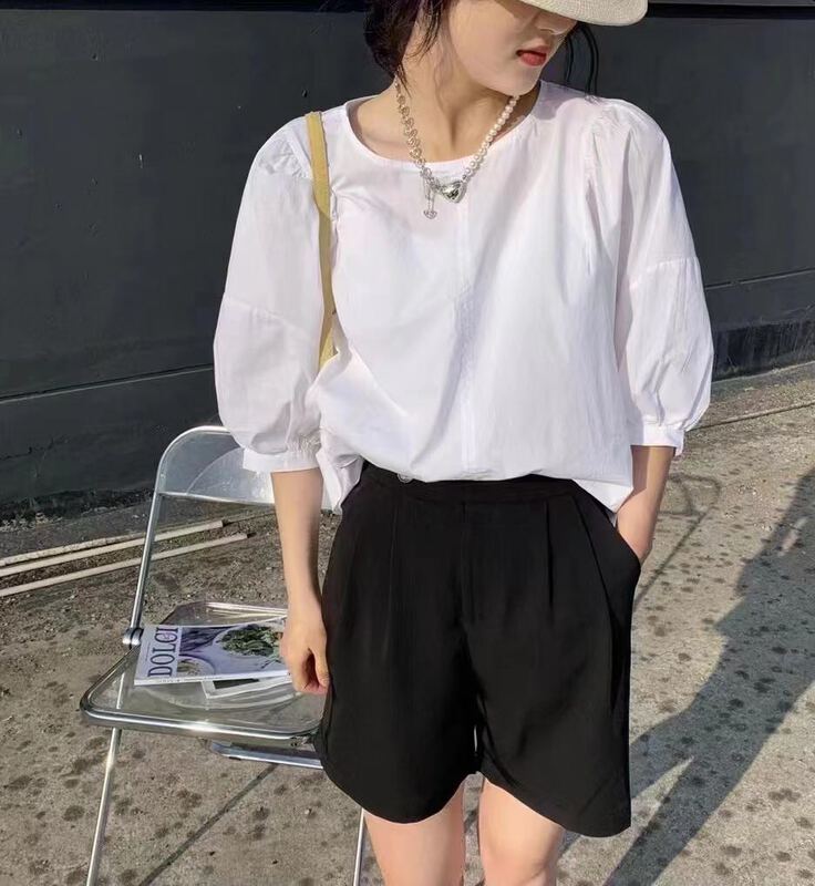 [I-D] Korean loose and versatile shirt ys6035# ll
