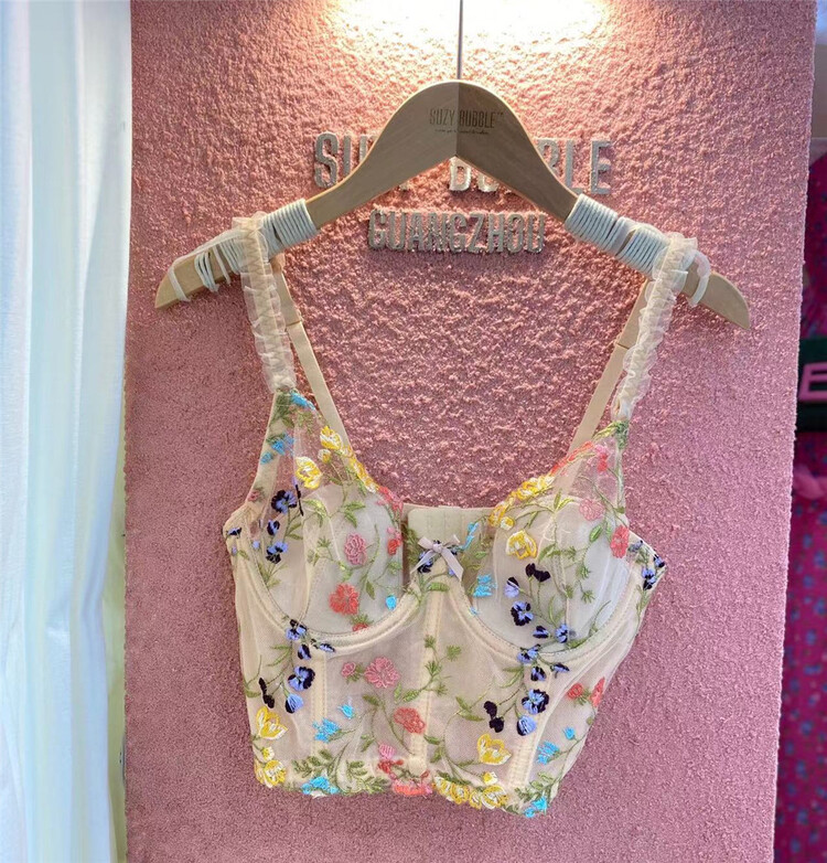 【N21】時尚百搭刺繡背心/吊帶  2867#  WPL