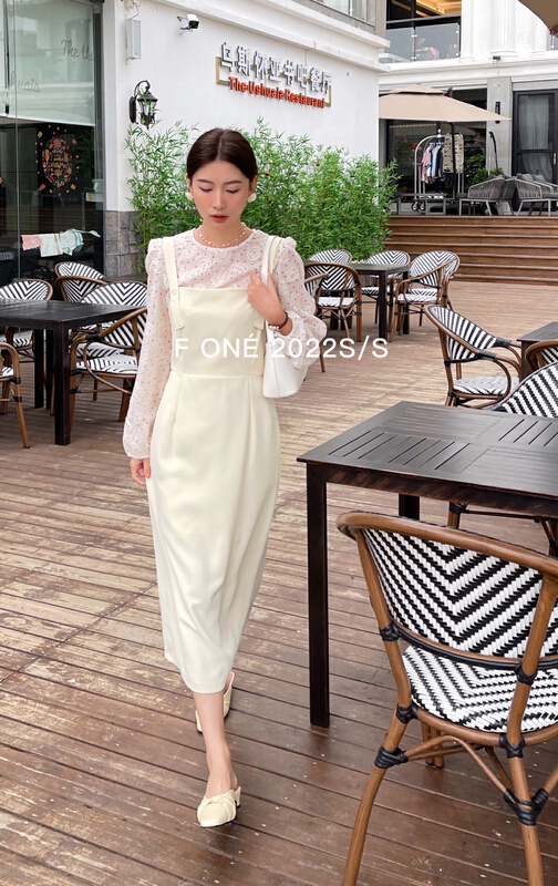 goods in stock! New year in early spring! [f one] Korean back strap slim temperament vest dress (only dresses) 56092# jhy
