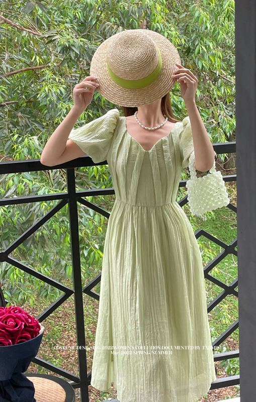 goods in stock! New in early summer! [tabmini] fashion slim mid length dress 19238-g# WPL