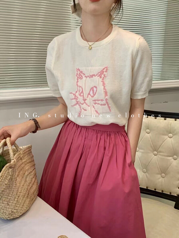 [ing] Korean round neck Pullover Sweater w3515# ZSY