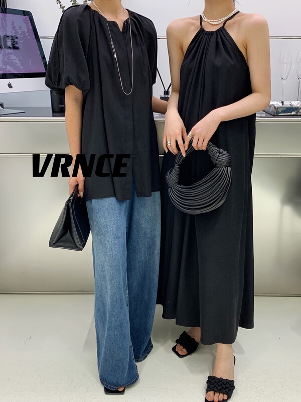 New year in early spring! [Vince] senior brand minimalist suspender dress 5090-1# XYJ