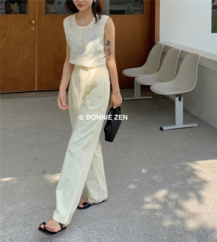 [Bonnie] Korean version simple loose casual pants 2345# XYJ